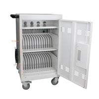 Mobile Charging Cart and Cabinet for Tablets Laptops 30-Device With Lock