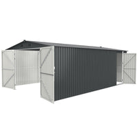 Outdoor Storage Shed 20x10 FT, Metal Garden Shed Backyard Utility Tool House