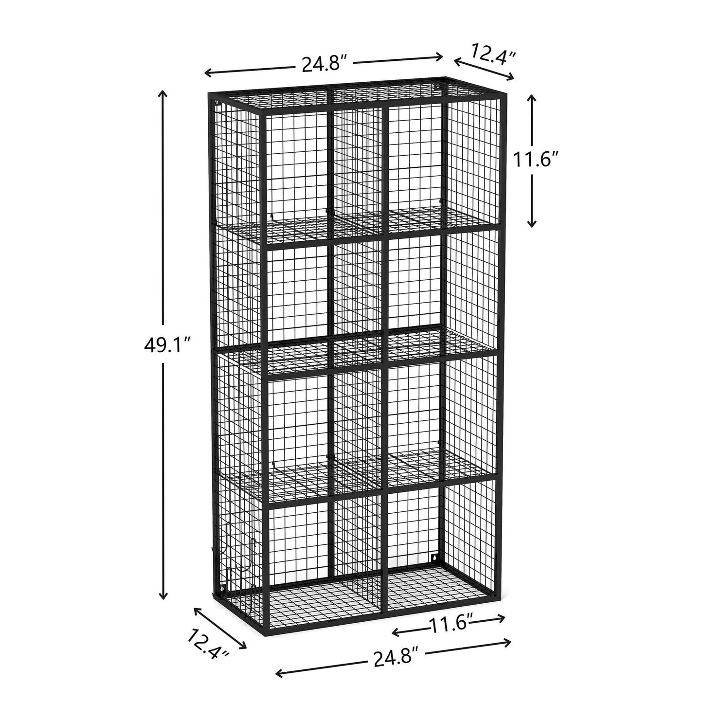 8 Cube Metal Storage Organizer Wire Storage Cube for Bedroom Office Closet