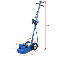 Heavy Duty 22 Ton Air Hydraulic Floor Jack Wheel Lift Auto Equipment Repair Blue