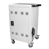 Mobile Charging Cart and Cabinet for Tablets Laptops 30-Device With Lock