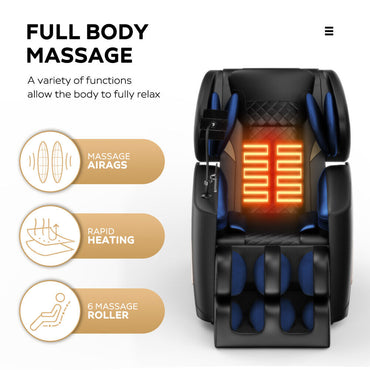 Modern Massage Chair Recliner with Zero Gravity with Full Body Air Pressure