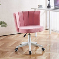 Fluffy Fuzzy Comfortable Makeup Vanity Chair, Swivel Desk Chair