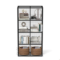 8 Cube Metal Storage Organizer Wire Storage Cube for Bedroom Office Closet