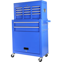 Rolling Tool Chest with Wheels and 8 Drawers, Detachable Large Tool Cabinet