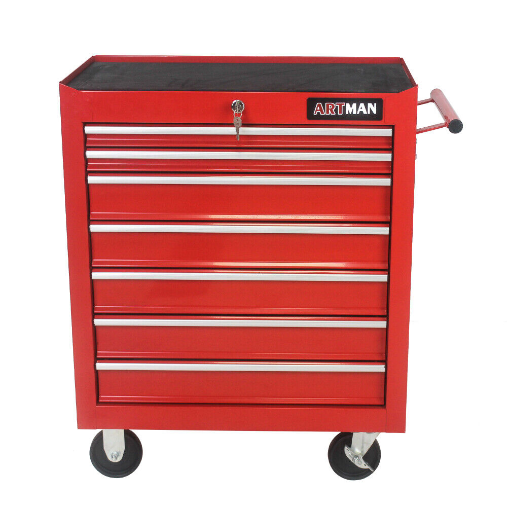 7 DRAWERS MULTIFUNCTIONAL TOOL CART WITH WHEELS