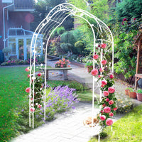 Freestanding Metal Garden Arch with 8 Styles, Climbing Plant Support