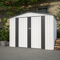 6'x4' Outdoor Metal Storage Shed for Garden Tools Lockable Door