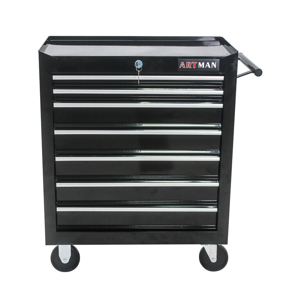 7 DRAWERS MULTIFUNCTIONAL TOOL CART WITH WHEELS