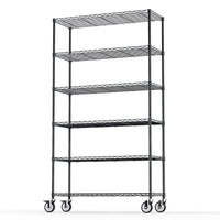 6 Tier Wire Shelving Unit Heavy Duty Storage Rack Adjustable Shelves for Kitchen Garage Office Organization