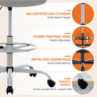 Ergonomic High Desk Chair with Flip-up Armrests Adjustable Tall Office Chair for Comfort and Support