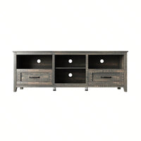 70 Inch Length TV Stand For Living Room And Bedroom, With 2 Drawers And 4 High-Capacity Storage Compartment