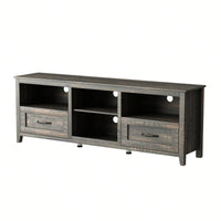 70 Inch Length TV Stand For Living Room And Bedroom, With 2 Drawers And 4 High-Capacity Storage Compartment