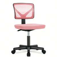 Of Armless Desk Chair With Lumbar Support