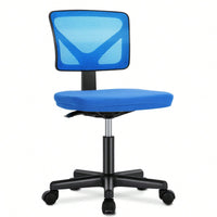 Of Armless Desk Chair With Lumbar Support