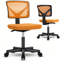 Of Armless Desk Chair With Lumbar Support