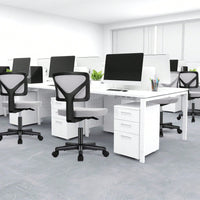 Of Armless Desk Chair With Lumbar Support