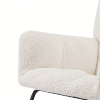 Modern Glider Chair With Soft Seat And High Backrest For Living Room