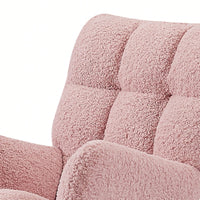 Nursery Rocking Chair, Leisure Sofa Glider Chair, Comfy Upholstered Lounge Chair With High Backrest, For Nursing Baby, Reading, Napping