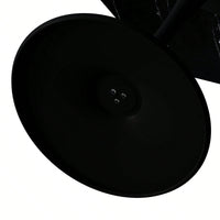 Modern Octagonal Coffee Table With Printed Black Marble Table Top,Metal Base, For Dining Room, Kitchen, Living Room