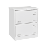 Lockable Metal Lateral File Cabinet for Home Office Vertical Storage Legal Letter A4 Files Assembly Required