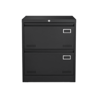 Lockable Metal Lateral File Cabinet for Home Office Vertical Storage Legal Letter A4 Files Assembly Required