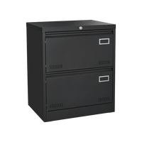 Lockable Metal Lateral File Cabinet for Home Office Vertical Storage Legal Letter A4 Files Assembly Required