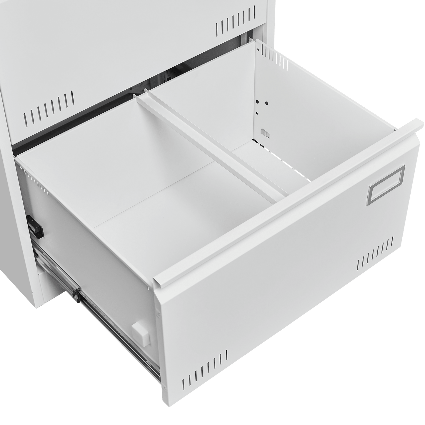 Widened 3 Drawer White Locking File Cabinet for Home Office Legal Letter A4 F4 Storage