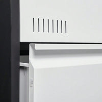 Widened 3 Drawer White Locking File Cabinet for Home Office Legal Letter A4 F4 Storage