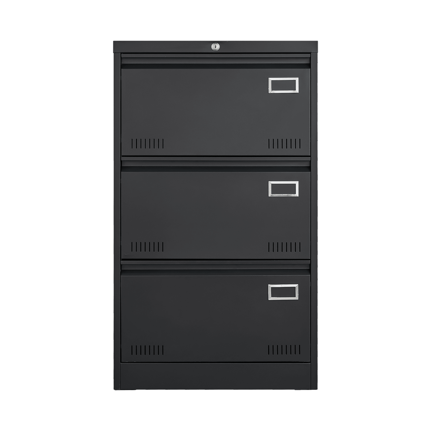 Widened 3 Drawer White Locking File Cabinet for Home Office Legal Letter A4 F4 Storage