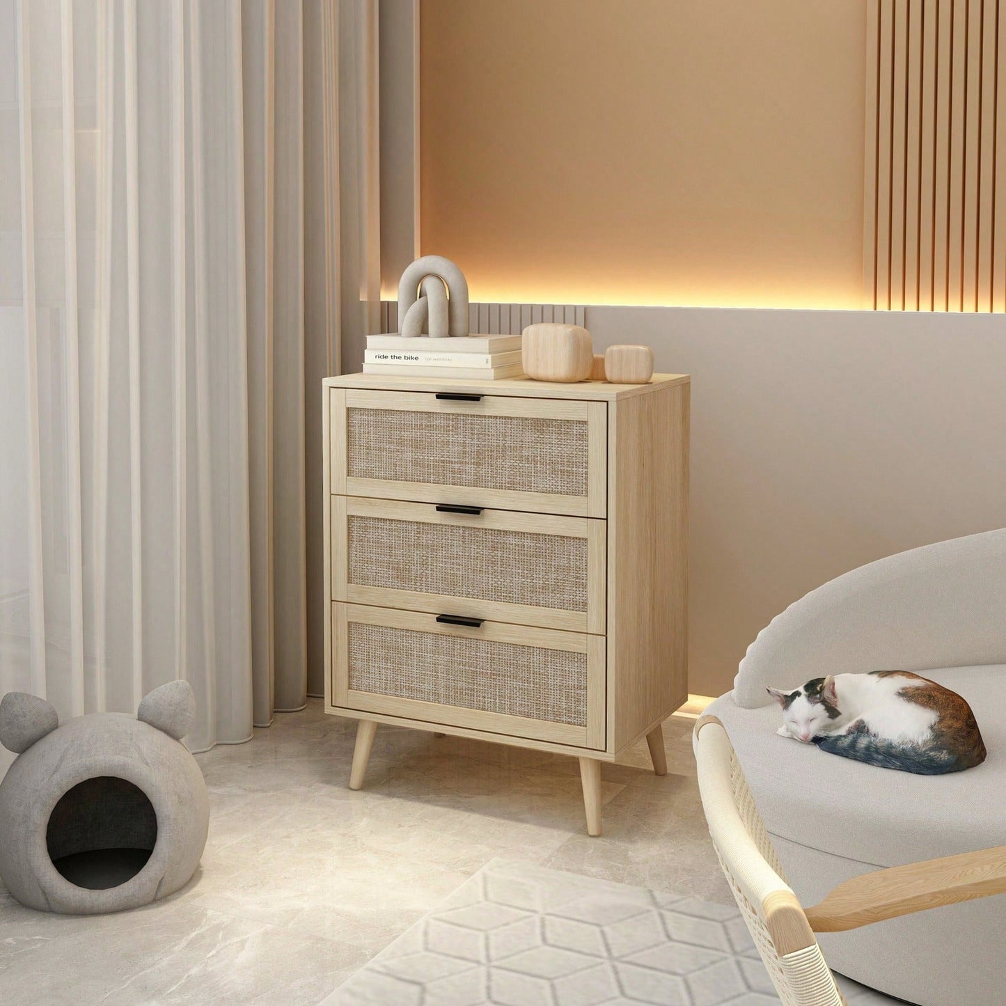 Drawer Cabinet, Suitable For Bedroom, Living Room, Study