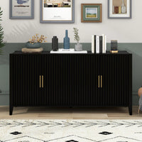 Accent Storage Cabinet Sideboard Wooden Cabinet With Metal Handles For Hallway, Entryway, Living Room, Bedroom