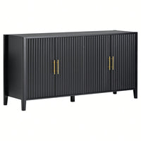 Accent Storage Cabinet Sideboard Wooden Cabinet With Metal Handles For Hallway, Entryway, Living Room, Bedroom
