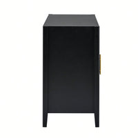 Accent Storage Cabinet Sideboard Wooden Cabinet With Metal Handles For Hallway, Entryway, Living Room, Bedroom
