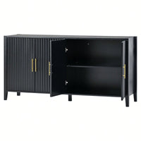 Accent Storage Cabinet Sideboard Wooden Cabinet With Metal Handles For Hallway, Entryway, Living Room, Bedroom
