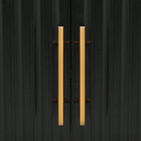 Three-Door Storage Cabinet With Metal Handles, Suitable For Corridors, Entrances, Living Rooms, And Bedrooms