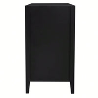 Three-Door Storage Cabinet With Metal Handles, Suitable For Corridors, Entrances, Living Rooms, And Bedrooms