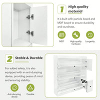Versatile Shoe Cabinet with 3 Flip Drawers and Pull-Down Seat for Entryway Storage and Organization