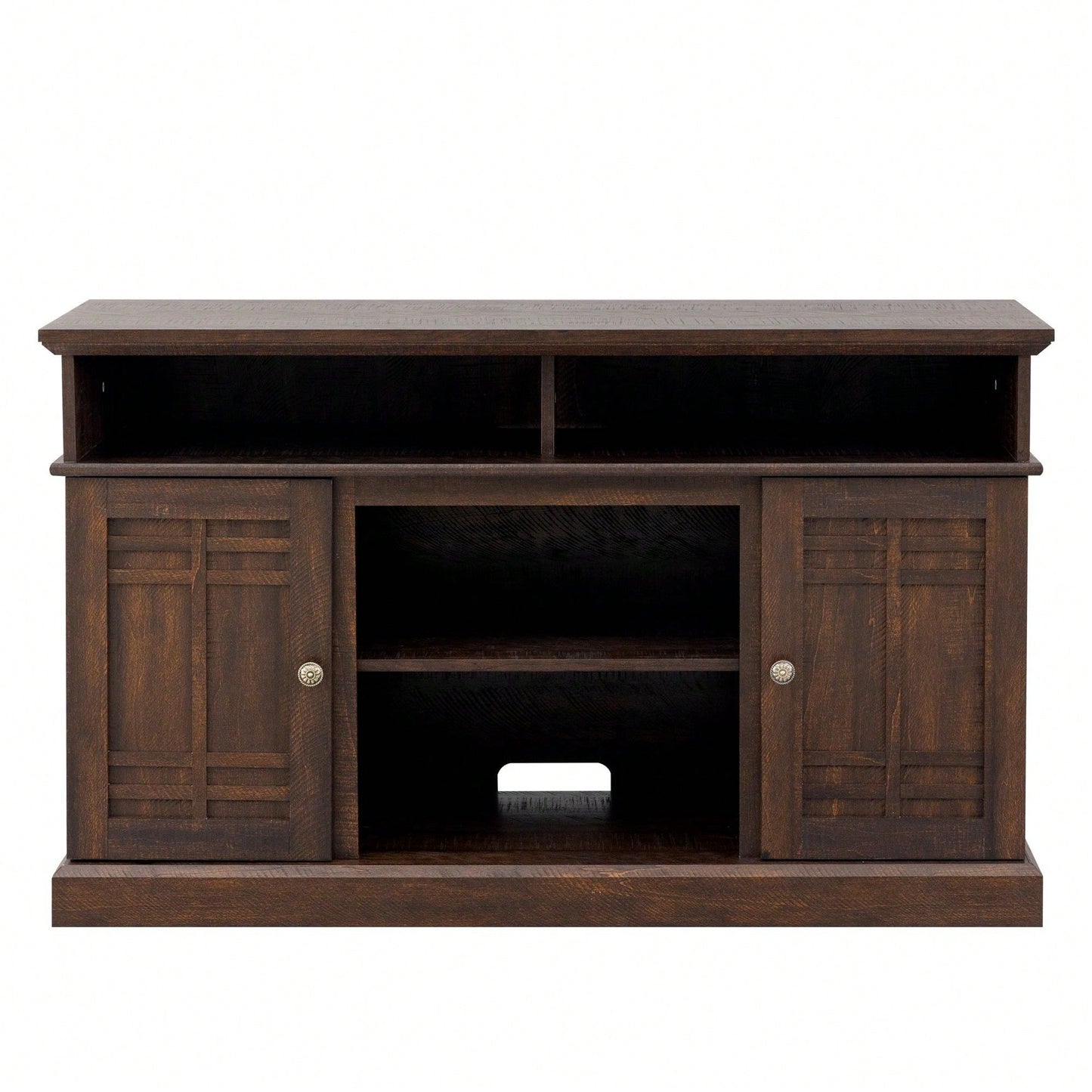 Modern TV Stand with Infrared Electric Fireplace Remote Control Media Console Storage Cabinet