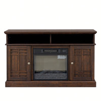 Modern TV Stand with Infrared Electric Fireplace Remote Control Media Console Storage Cabinet