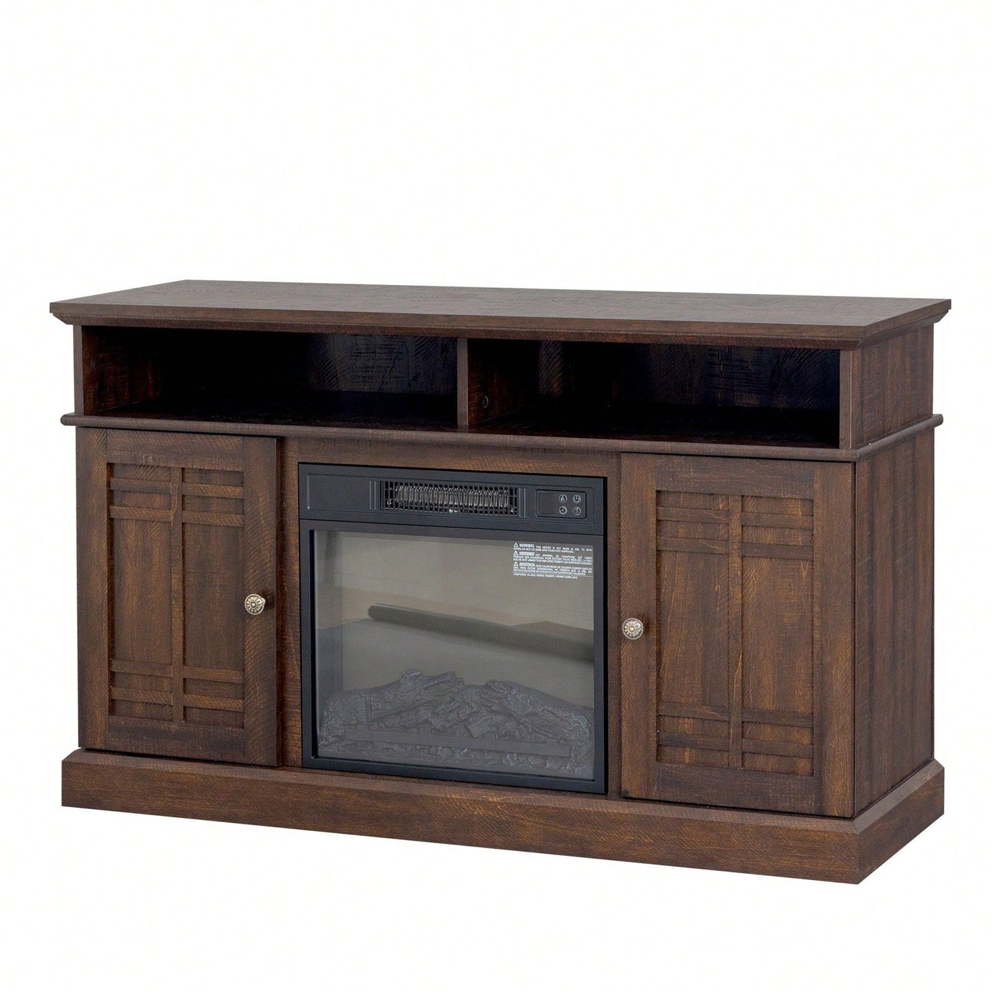 Modern TV Stand with Infrared Electric Fireplace Remote Control Media Console Storage Cabinet