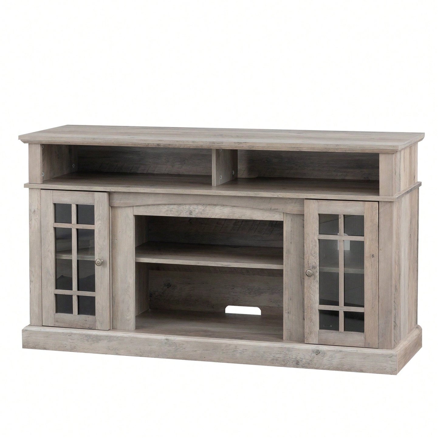 Modern TV Stand with Infrared Electric Fireplace Remote Control Media Console Storage Cabinet