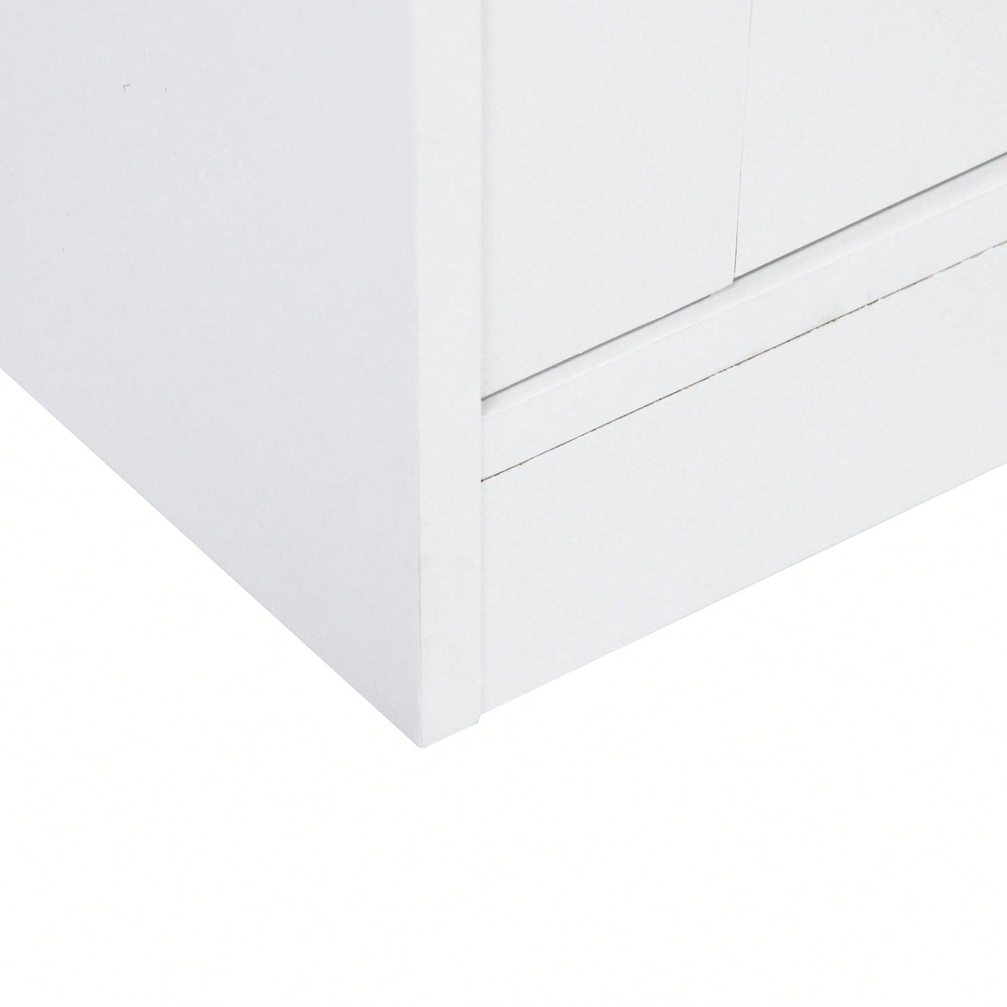 White Bathroom Storage Cabinet With Shelf Narrow Corner Organizer Floor Standing