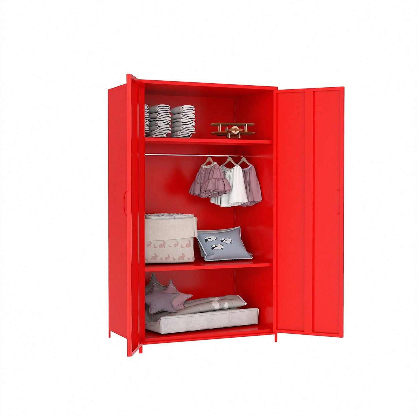 White Steel Storage Cabinet