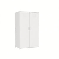 White Steel Storage Cabinet