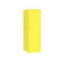 Yellow Steel Storage Cabinet with Single Door for Home Office Organization