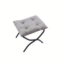 Modern Cotton Fabric Lazy Chair, Accent Contemporary Lounge Chair, Single Steel Frame Leisure Sofa Chair With Armrests And A Side Pocket