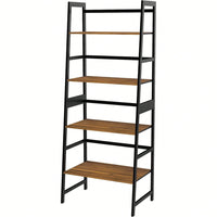 4 Tier Tall Bookcase, Modern Open Book Case For Bedroom, Living Room, Office