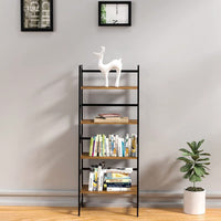 4 Tier Tall Bookcase, Modern Open Book Case For Bedroom, Living Room, Office