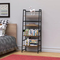 4 Tier Tall Bookcase, Modern Open Book Case For Bedroom, Living Room, Office